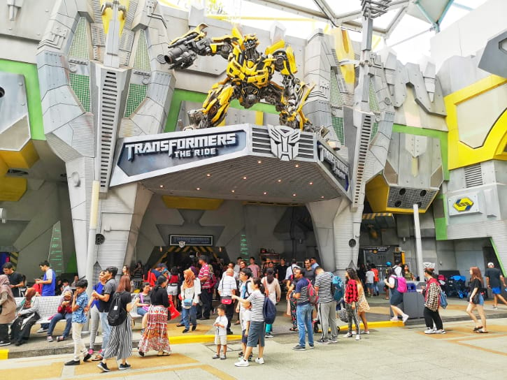 TRANSFORMERS The Ride: The Ultimate 3D Battle, most popular ride at Universal Studios Singapore