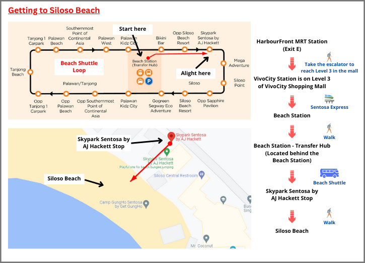 Route to Siloso Beach