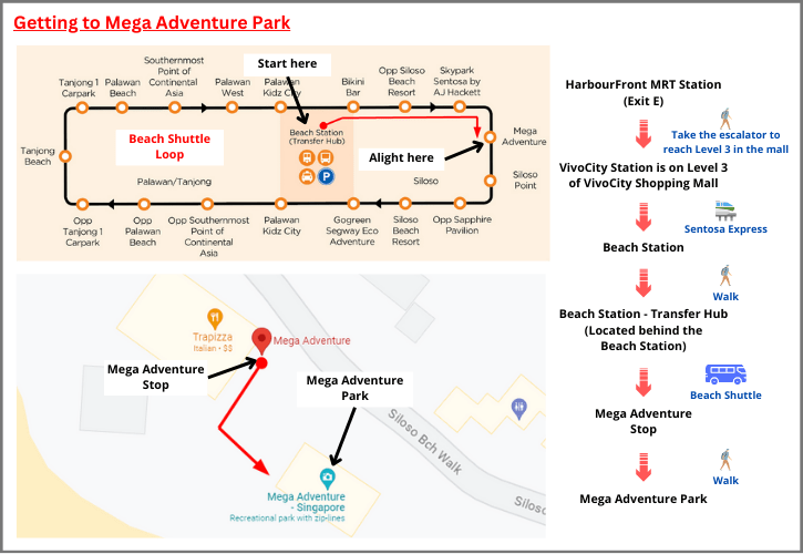 Route to Mega Adventure Park