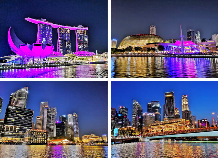 Night Attractions via Singapore River Cruise