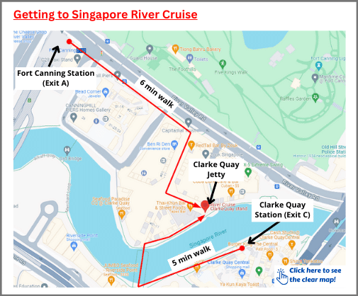 Route to Singapore River Cruise