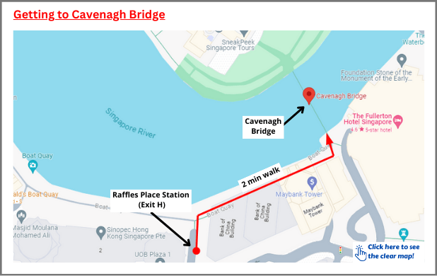 Route to Cavenagh Bridge