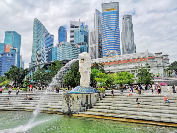 Singapore Merlion Statue 