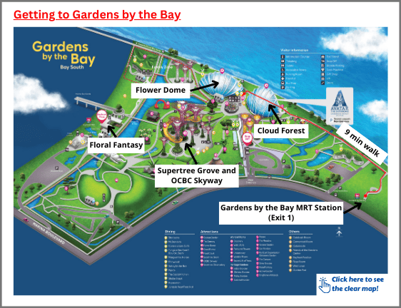 Route to Gardens by the Bay