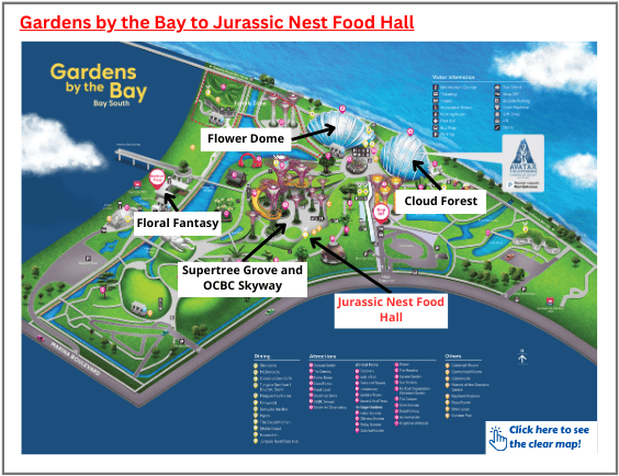 Route to Jurassic Nest Food Hall