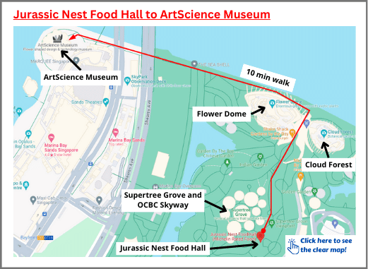 Route to ArtScience Museum