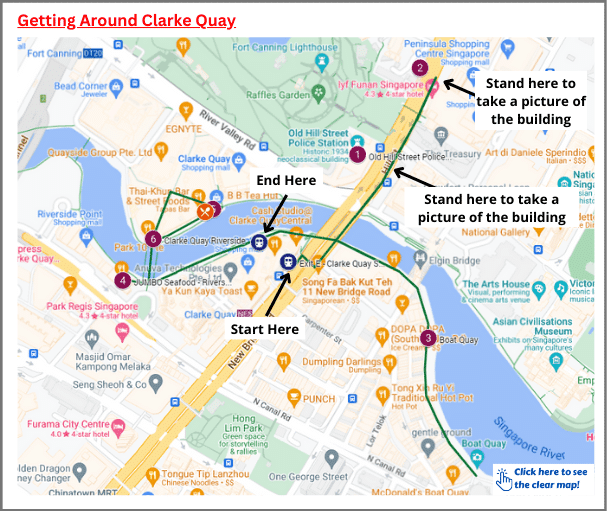 Getting Around Clarke Quay Map