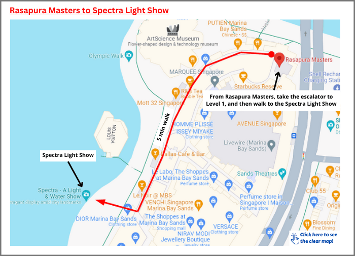 Route to Spectra Light Show