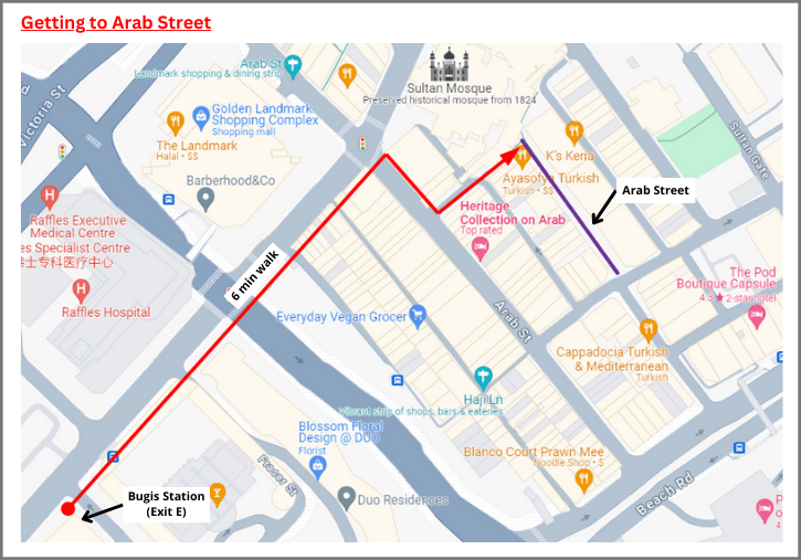 Route to Arab Street