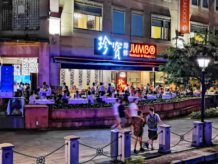 Famous JUMBO Seafood restaurant, renowned for its iconic chili crab dish