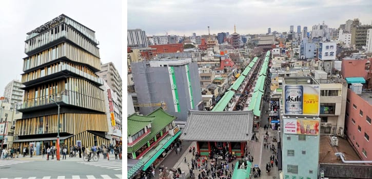 Enjoying the view from Asakusa Culture Tourist Information Center