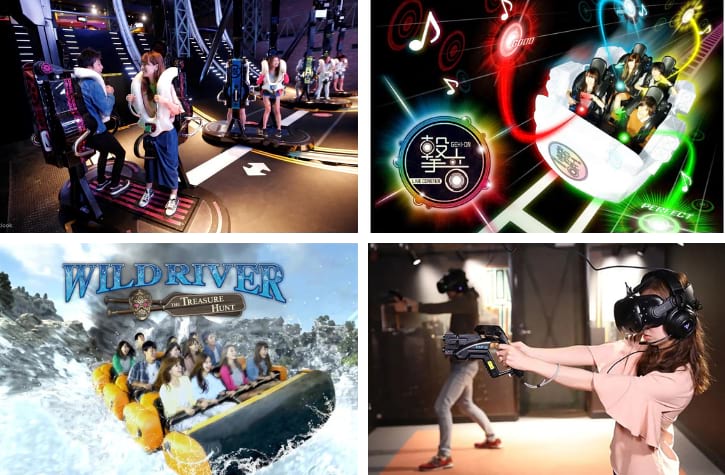 Exciting rides and games at Tokyo Joypolis, an indoor amusement park in Odaiba