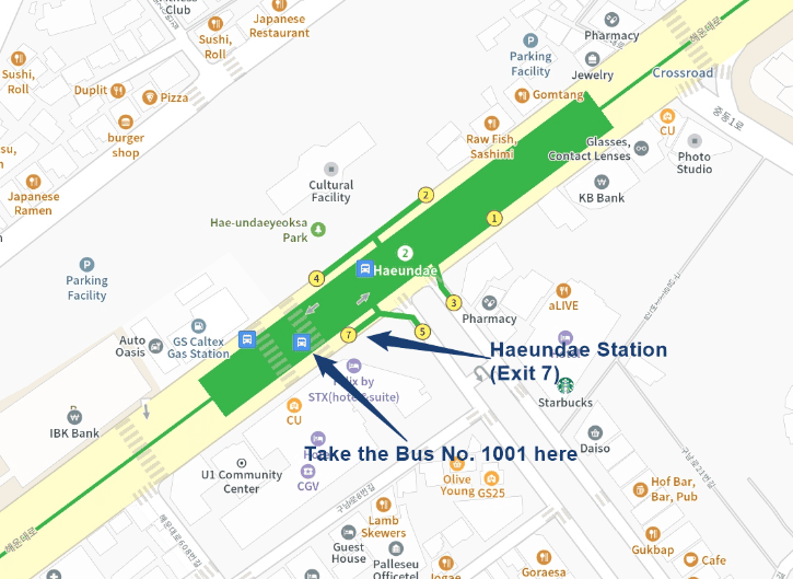 Bus Stop at Haeundae Station