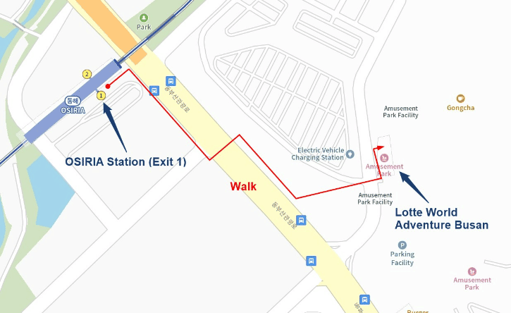 Going to Lotte World Busan by Subway