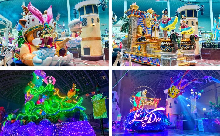 Spectacular parades at Lotte World, a feast of color and entertainment