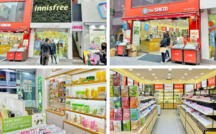 Cosmetic Stores in Myeongdong