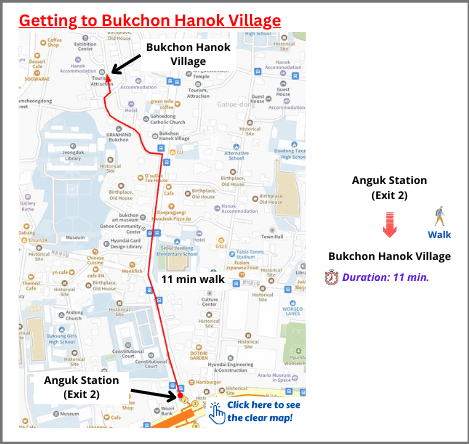 Getting to Bukchon Hanok Village