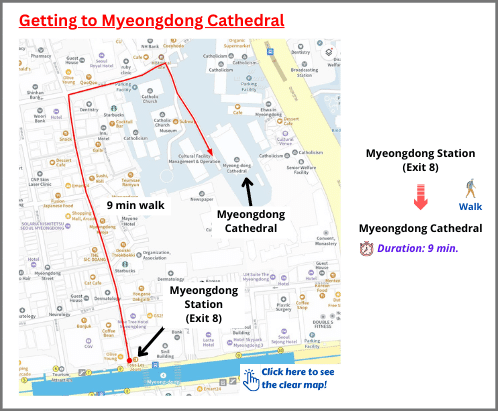 Getting to Myeongdong Cathedral