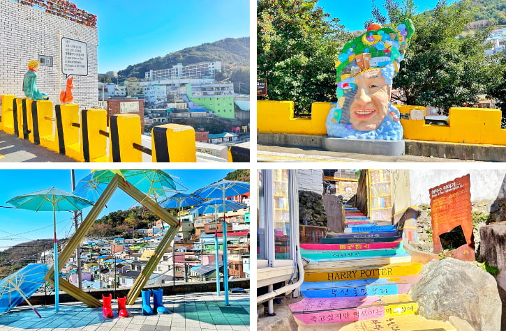 Little Prince, Face of Gamcheon-King Jongsun, Stairs of Mini Houses and Rainbow Stairs