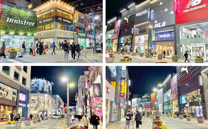 Cosmetics and Shoes Stores in Gwangbokro Street