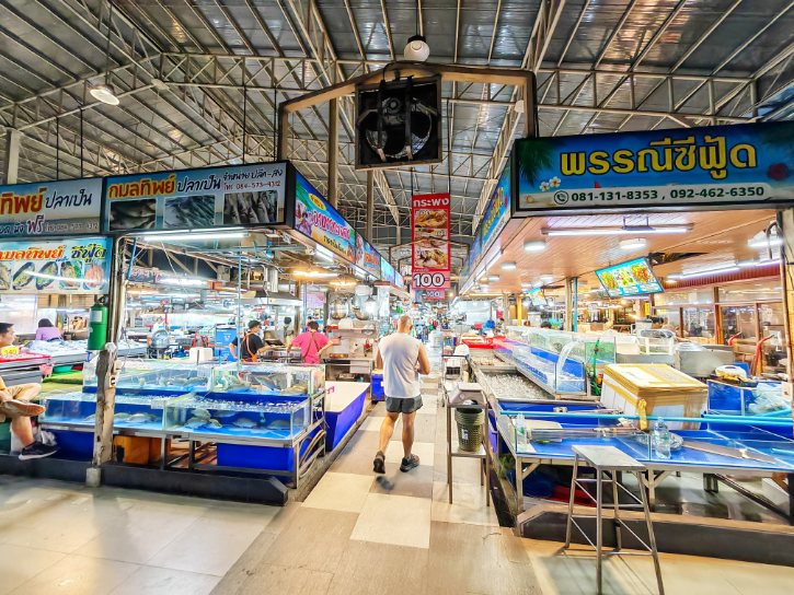 Fish Stalls at Thonburi Market Place
