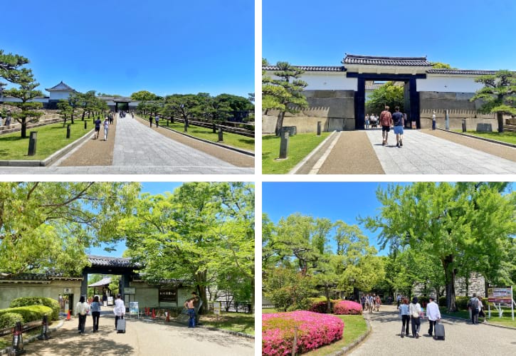 The picturesque castle grounds