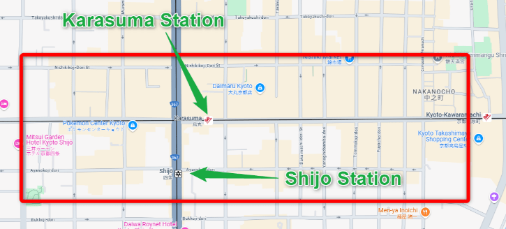 Best Area to Stay Near Shijo Station and Karasuma Station