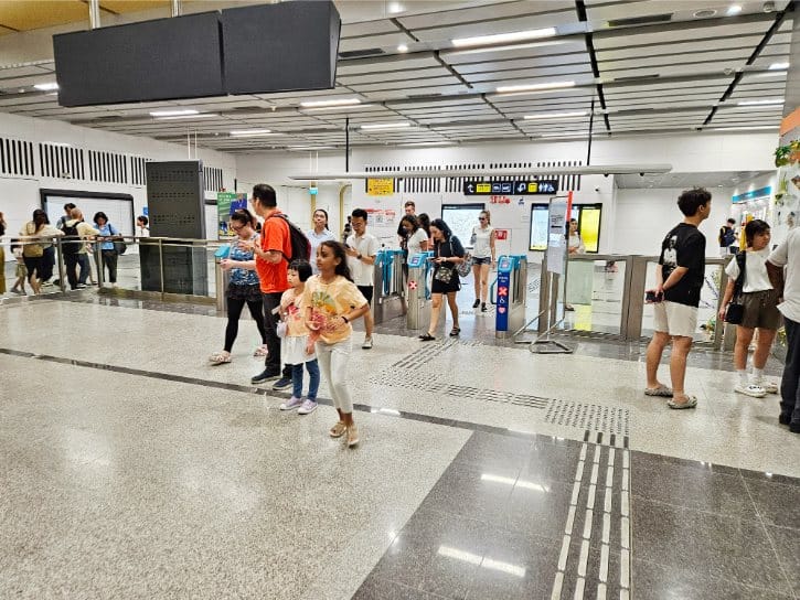Entry and Exit Gates of MRT Station