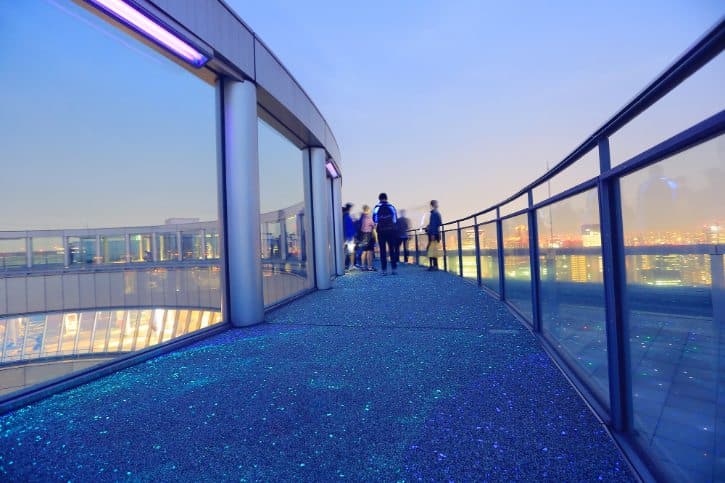 Open-air Rooftop of Kuchu Teien Observatory