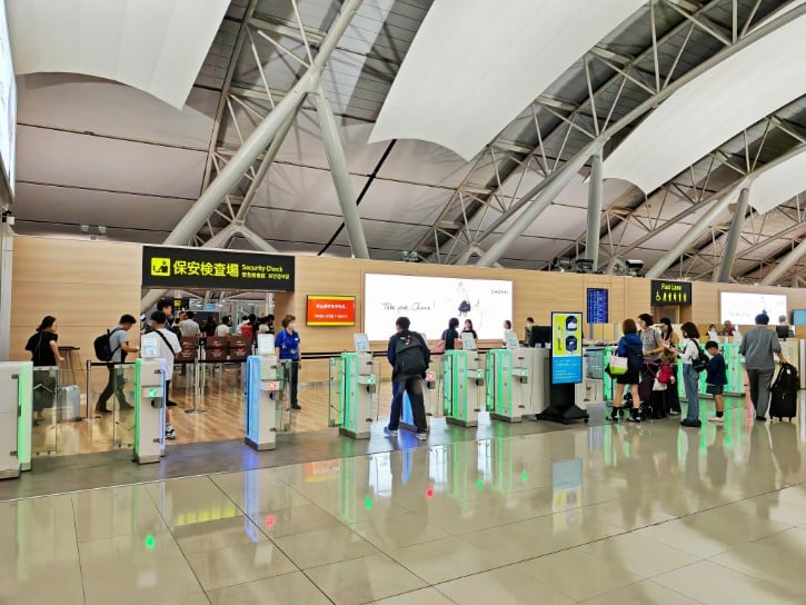 Security Area at Kansai Airport