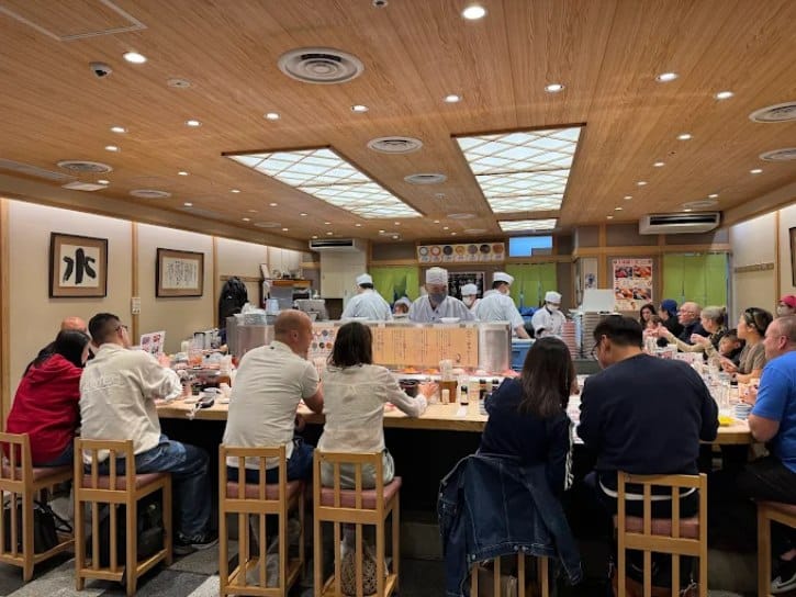 Seats inside the Musashi