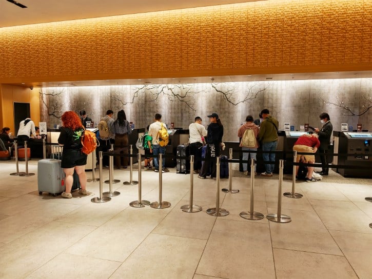 Front Desk of Hotel Hankyu RESPIRE OSAKA
