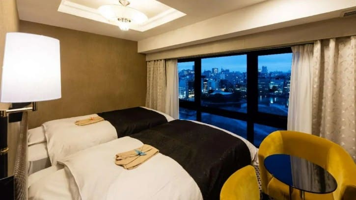 Bedroom of APA Hotel Keisei Ueno-Ekimae