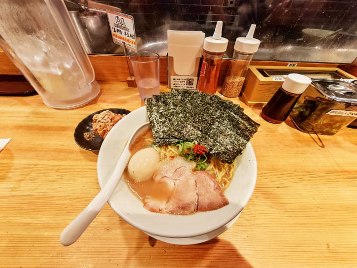Regular Ramen Bowl served with Fried Chicken