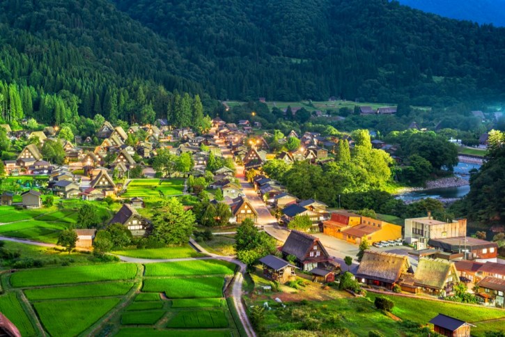 Shirakawa-go in Summer Season