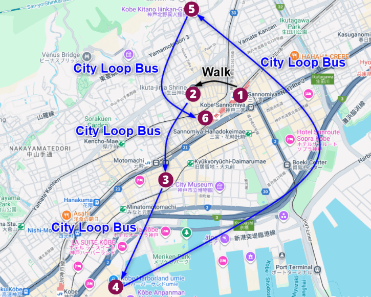 A Sample Day Trip Plan for Kobe