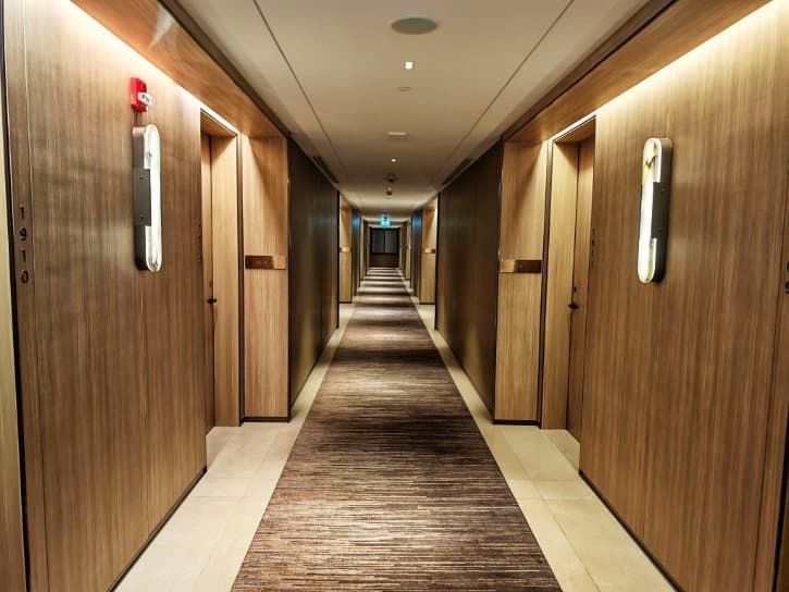 Corridor of Carlton Hotel Bangkok Sukhumvit