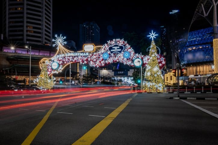 Christmas Light Up in Orchard Road Singapore