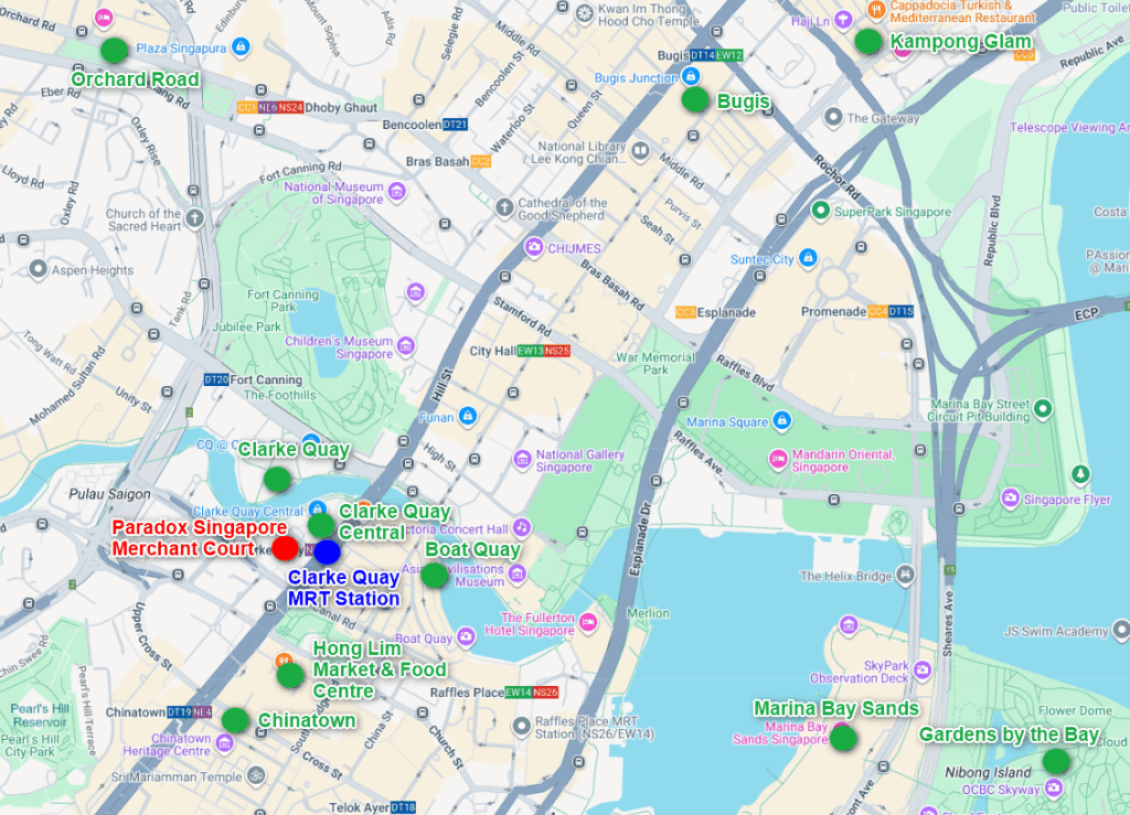 Paradox Singapore Merchant Court Map