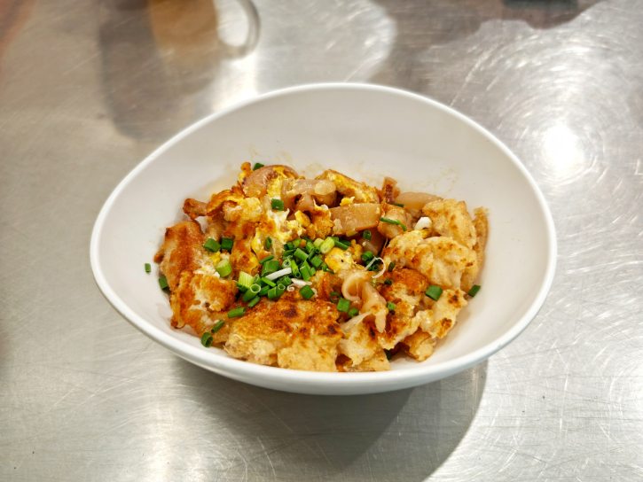 Fried Noodles with Chicken, Ham and Squid