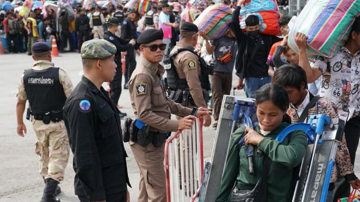 Thailand and Cambodia Border
