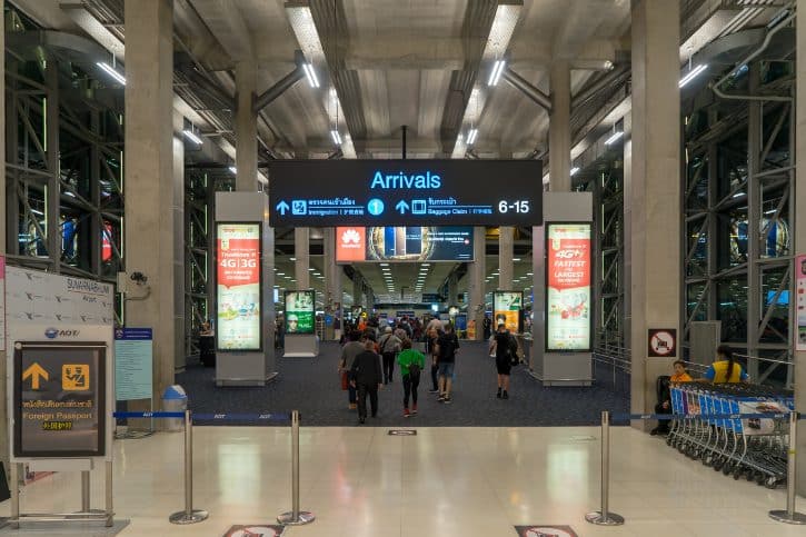 Bangkok Airport Arrival Hall
