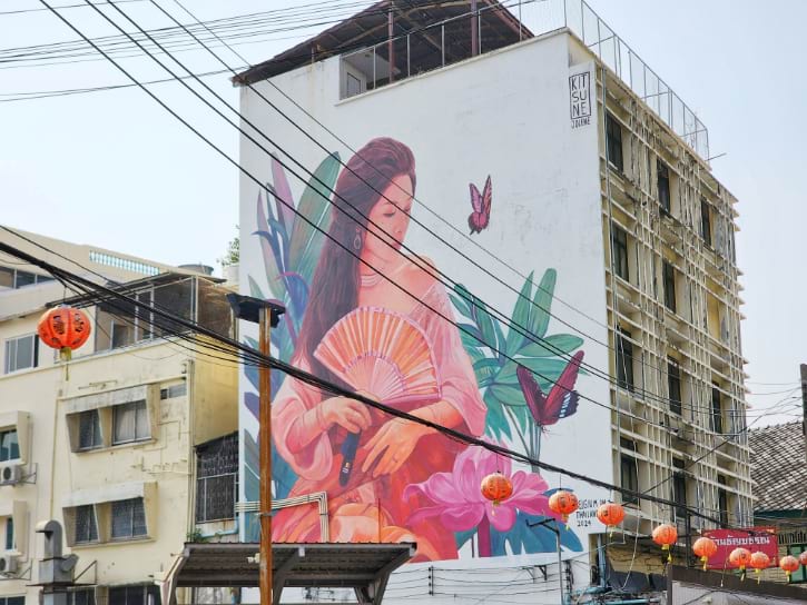 Song Wat Road Mural