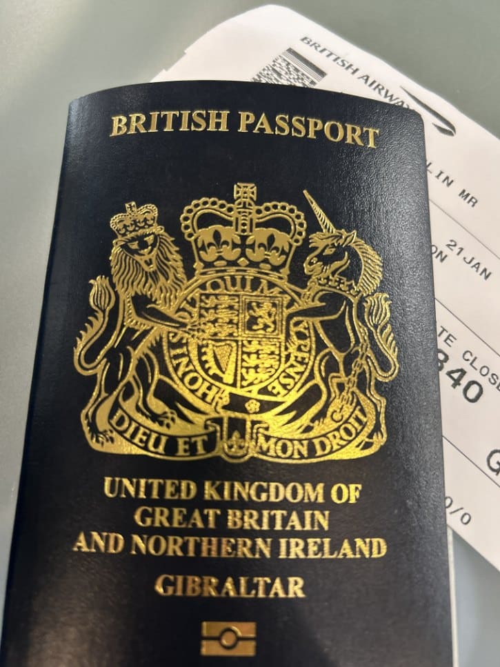 Passport with Boarding Pass