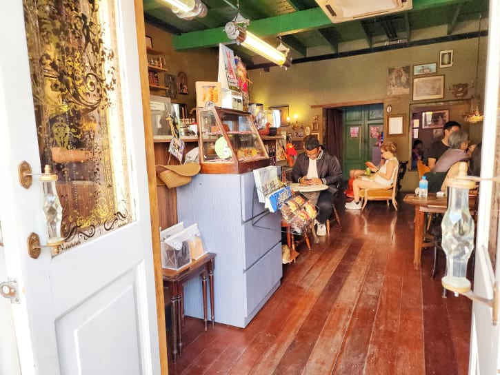 Interior of Pink Rabbit Coffee Shop