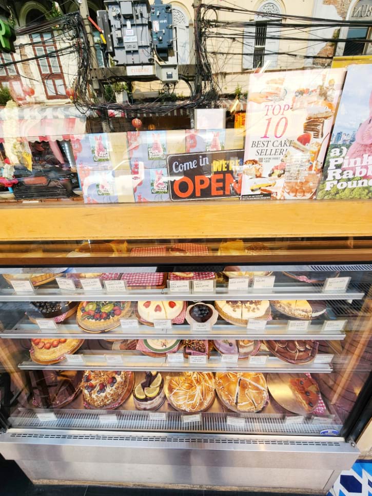Cake Display at Pink Rabbit Coffee Shop