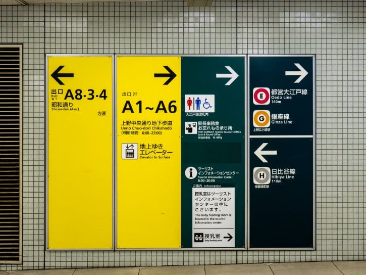 Tokyo Station Signs