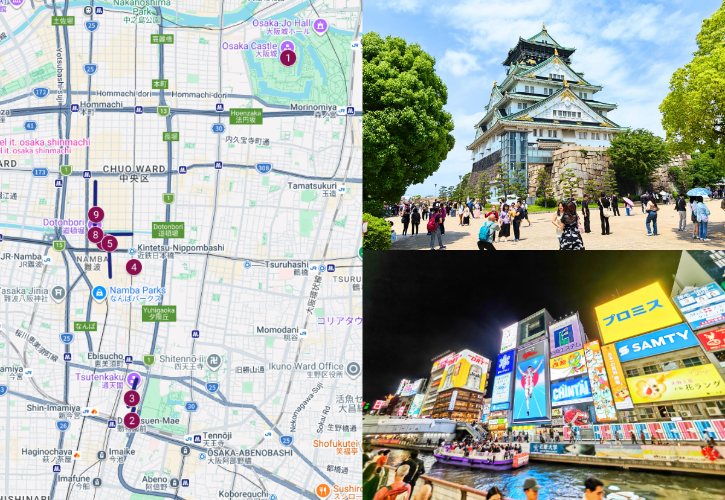 The Best Route to Explore Osaka in One Day