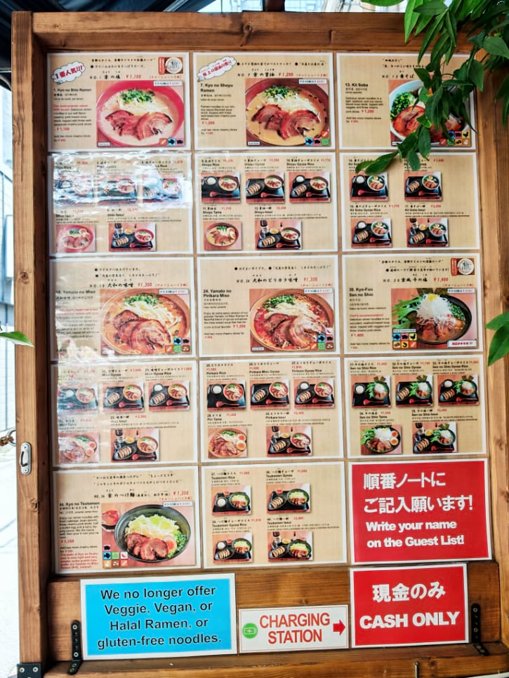 Cash Only Restaurant in Japan