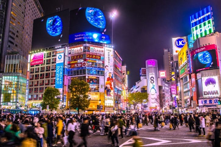 Shibuya Crossing at Night